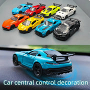 Rotating Sports Car Model for Dashboard Decor - White 1 - CHINA product image 1